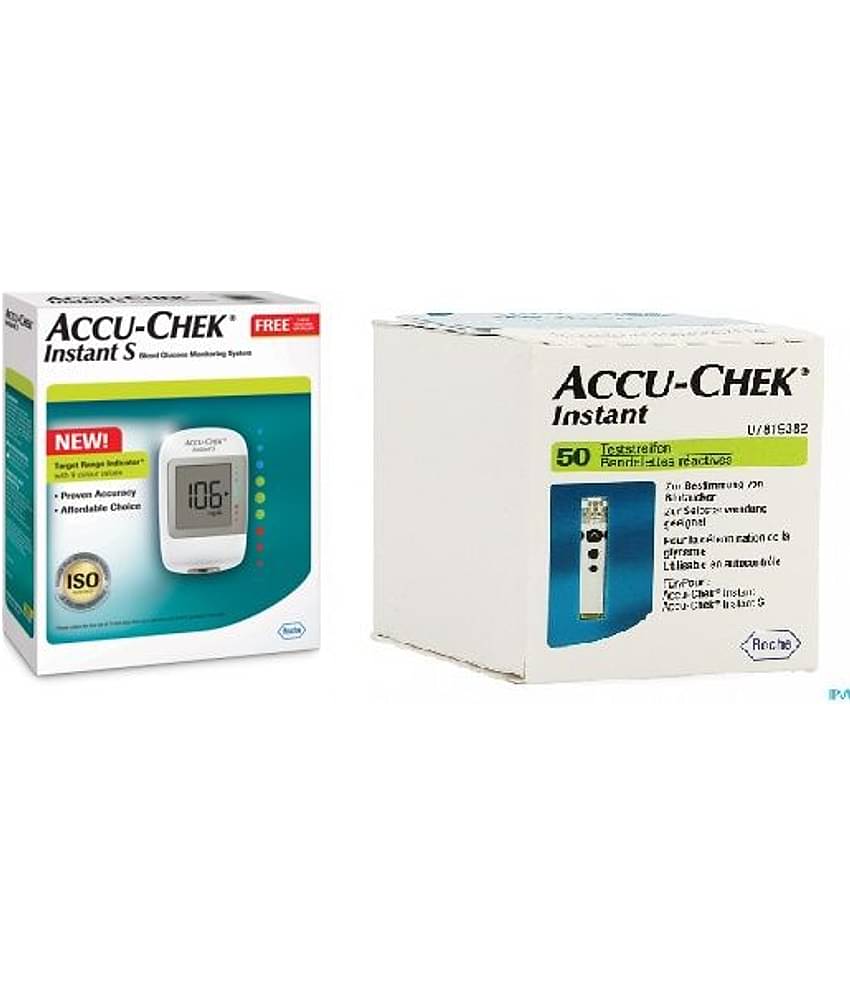Glucometer Accu-Chek Instant S Blood Glucometer With 50 Strips