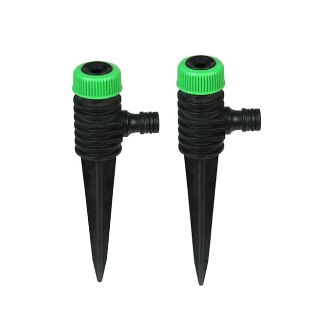 Divine Tree Garden Turbo Sprinkler Spike Ideal for Small Planted Areas and Garden - Perfect Lawn Irrigation System for Small Lawn Garden Areas Water Sprinkler - Green-Black (Pack3)
