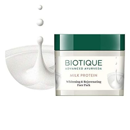 BIOTIQUE ADVANCED AYURVEDA MILK PROTEIN INSTANT GLOW BRIGHTENING FACE PACK 50 G