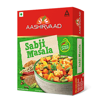 Aashirvaad Sabji Masala - Ethnic Spice Blend With Authentic Taste, 100 g Box Aashirvaad Sabji Masala - Ethnic Spice Blend With Authentic Taste, 100 g Box