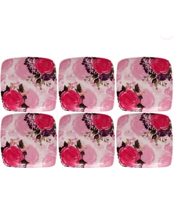 Carnival 6 Pcs Melamine Multi Color Half Plate