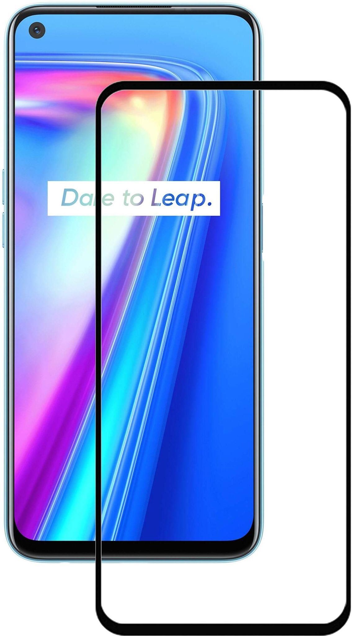 PLUGTECH Advanced Tempered Glass With Anti-Explosion 9H Hardness Edge-To-Edge Coverage Screen Guard for Realme NARZO50 4G