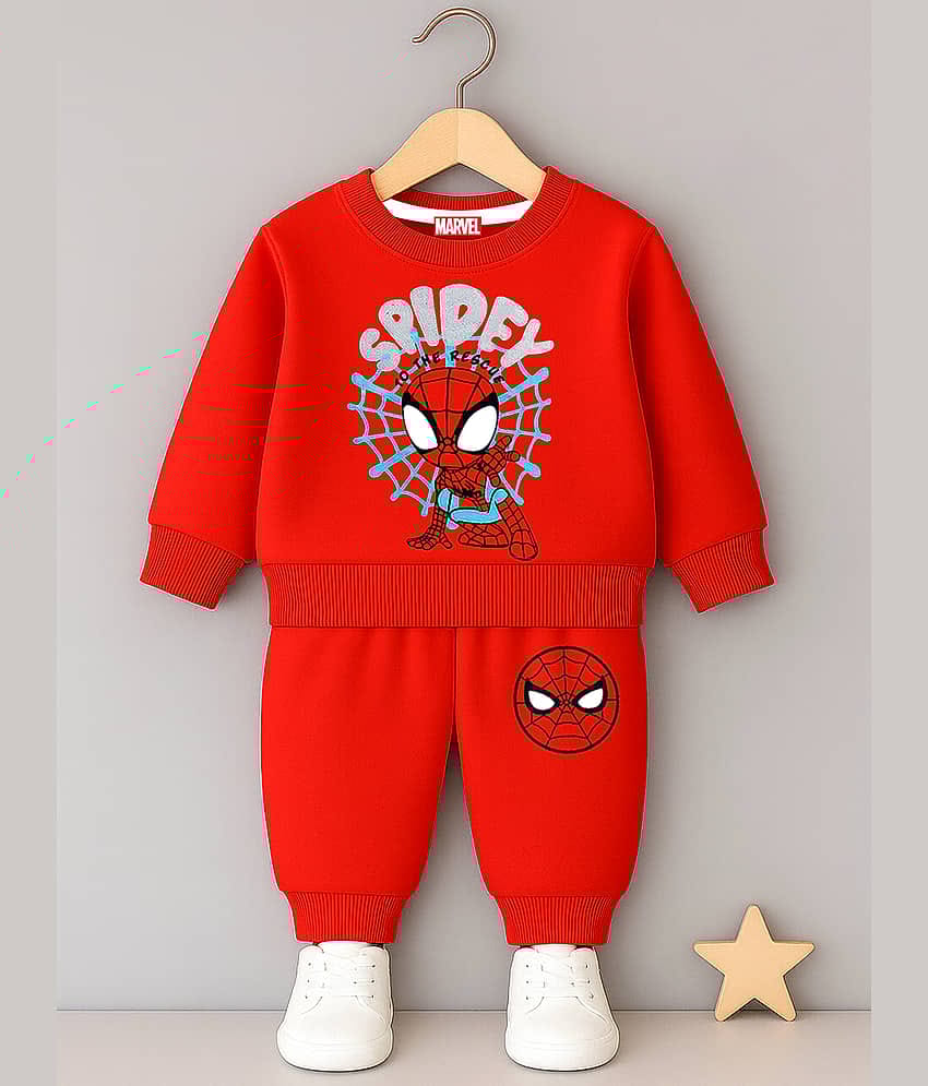 Kuchipoo Pack of 1 Boys Fleece Sweatshirt & Trackpant Set ( Royal Blue )