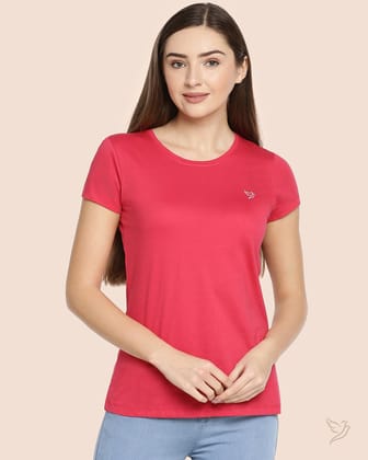Slim Fit Signature Tee - Pink Paradise-L / Pink Paradise