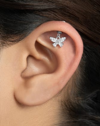 Radiant Butterfly - Helix Hanging-Screw attachment