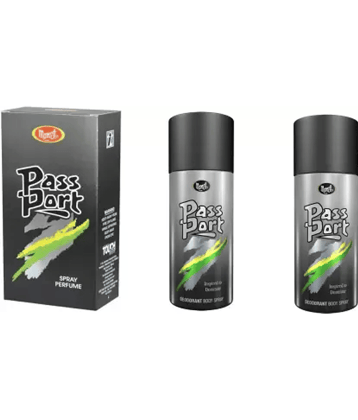 PASSPORT Eau de Cologne - 60 ml 1 pcs +PASSPORT deodorant 150 ml 2 pcs.pack of 3