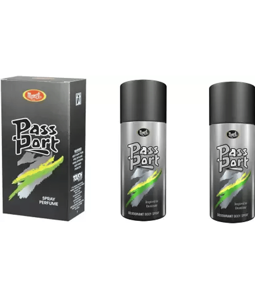 PASSPORT Eau de Cologne - 60 ml 1 pcs +PASSPORT deodorant 150 ml 2 pcs.pack of 3
