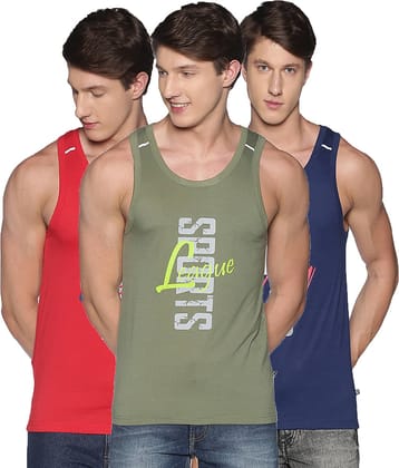Pack of 3 Dollar Multi Sleeveless Vests