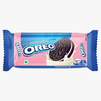 Cadbury Oreo Strawberry Flavour Crème Sandwich Biscuit, 41.75 g