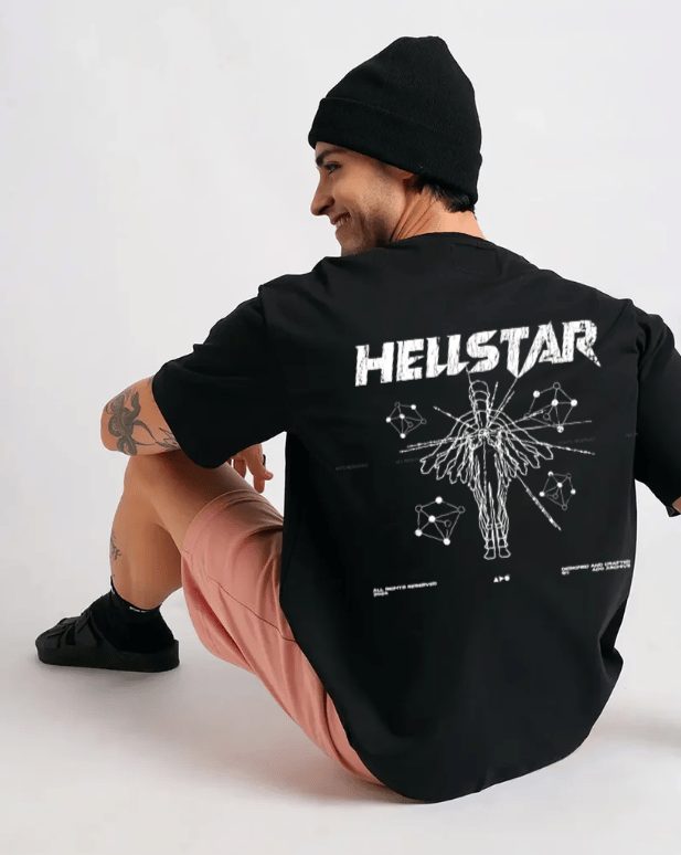Hellstar Black oversized T-shirt