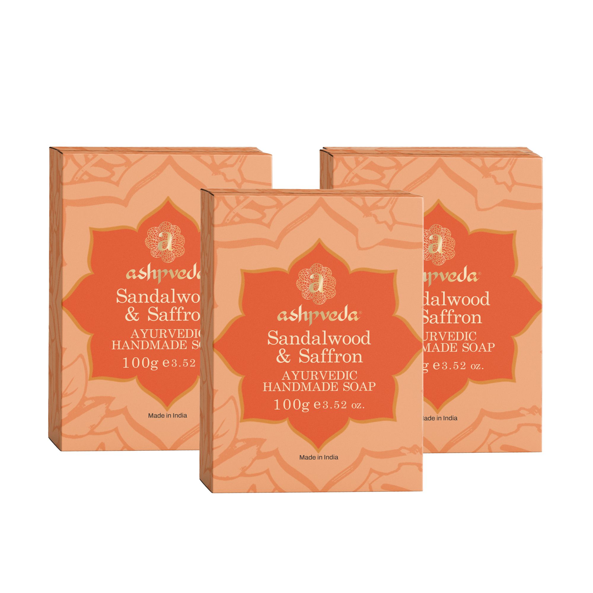 ashpveda Sandalwood & Saffron Bathing Soap