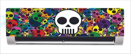 DreamKraft Beautiful 3D Design Abstract AC Sticker (Multicolor PVC Vinyl, 30cm X 91cm)