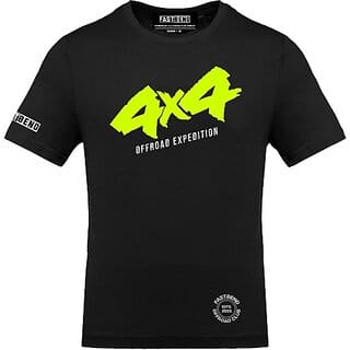 FastB Men Typography Round Neck Black T-Shirt