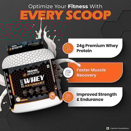 Nutrela Sports 100% Whey Performance - 2Kg French Vanilla