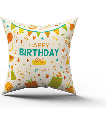 Ros - Multicolor Nylon Gifting Printed Cushion
