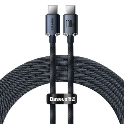 Baseus Crystal Shine cable USB-C to USB-C-CAJY000605-2m / Black