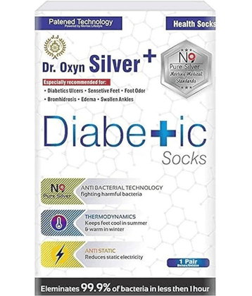 Vringra Cotton Silver Plus Socks| Diabetic Socks| Cotton Socks Black