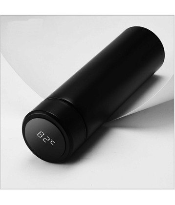 OULISE Smart LED Active Temperature Display Water Bottle Black 500 mL Stainless Steel Water Bottle set of 1