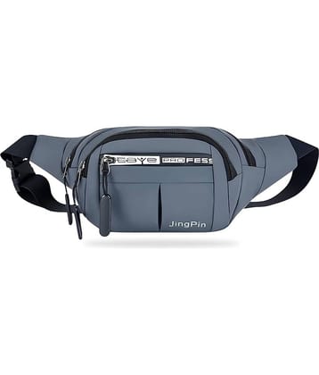 RAMDEV ENTERPRISE Premium Unisex Nylon Grey Waist Pouch