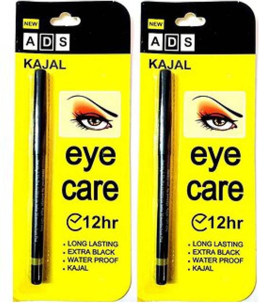 ADS Kajal Pencil Black - Pack Of 2 5 gm