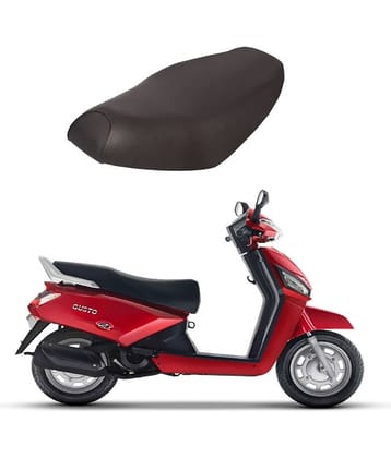Autoxygen Scooter/Scooty Removable & Washable PU Leather Waterproof Seat Cover Accessories For Mahindra Gusto (Black)