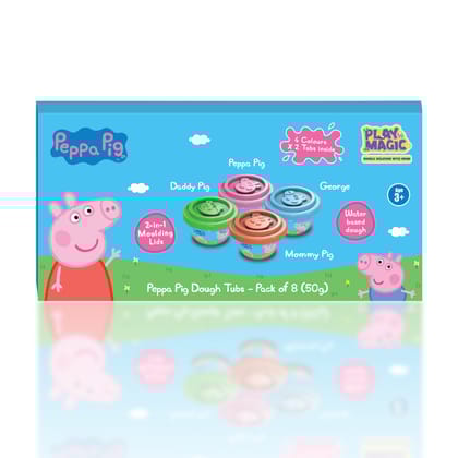 PlayMagic Dough Tubs - Pack of 8 (50g)
