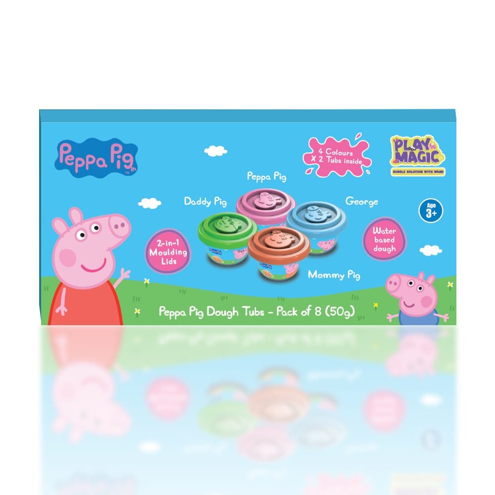 PlayMagic Dough Tubs - Pack of 8 (50g)