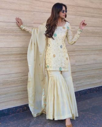 Beautiful Party Wear Sharara Outfits Set
