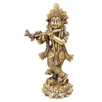 Brass Showpiece Krishna Statue (BSMAS1264 K)