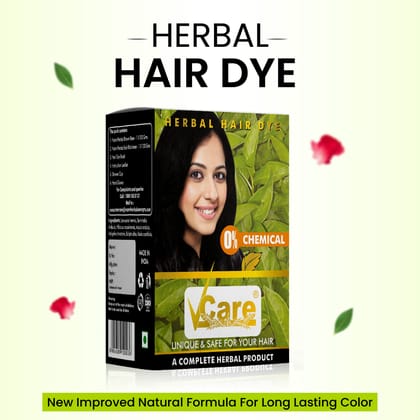 Herbal Hair Dye Black for Men & Women - 60gms