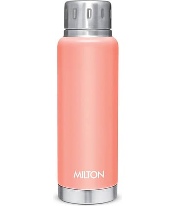 Milton Elfin 300 Thermosteel 24 Hours Hot and Cold Water Bottle, 300 ml, Peach