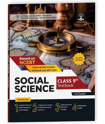 Educart UP Board Class 9 SOCIAL SCIENCE Textbook 2024 (Based On Latest Pattern for 2024-25 Exam) English Medium