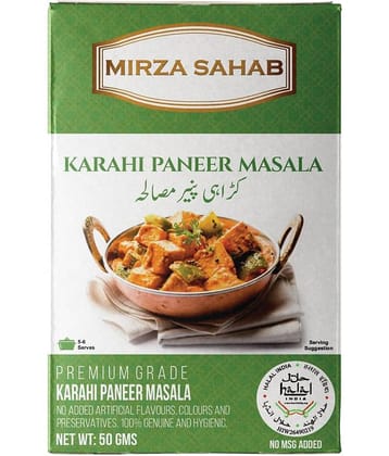 Mirza Sahab Karahi Paneer Masala Instant Mix 50 gm Pack of 4