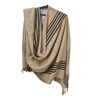 Dhaga Vishwas Ka Cream Check Handloom Cotton Stole