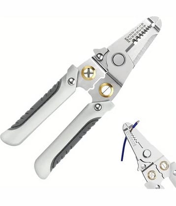 Multifunctional Wire Stripping Pliers for Electricians, 6 in 1 Stainless Steel Wire Stripper, Cutting, Crimping Precision Hand Tool for Electrical, Automotive, Cords & Cables