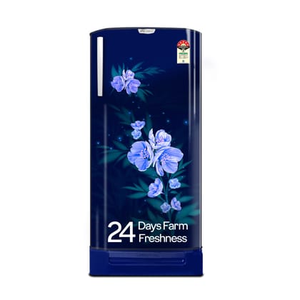 Godrej 180 L 5 Star 5 Years Comprehensive Warranty | Turbo Cooling Technology | 24 Days Farm Freshness | Direct Cool Single Door Refrigerator (RD EDGENEO 207E TDF MP BL, Maple Blue) Godrej 180 L 5 Star 5 Years Comprehensive Warranty | Turbo Cooling Techn