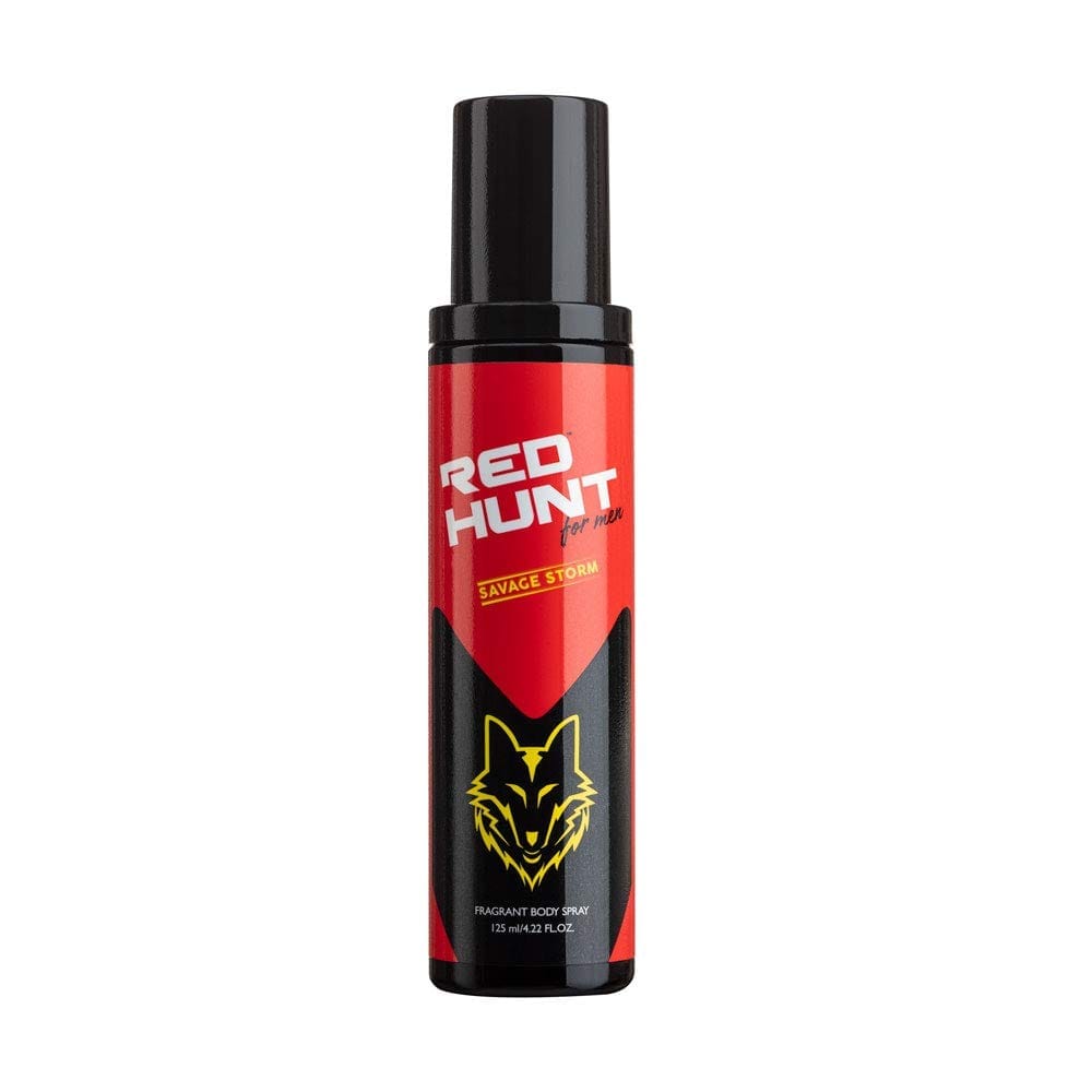 RED HUNT Savage Storm Body Spray, Red, 125 ml