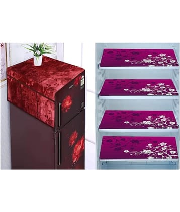 Revexo Set of 5 PVC Multicolor Fridge Mats