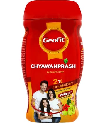 GEOFIT Ayurvedic Chyawanprash - Enriched with Amla & Honey, Immunity & Overall Wellness (1kg)