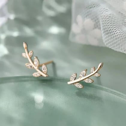 Leaf Stem Style Stud