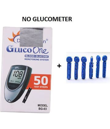 Dr. Morepen 50 Sugar Test Strips For Bg03Glucometer (Strips Only Pack)