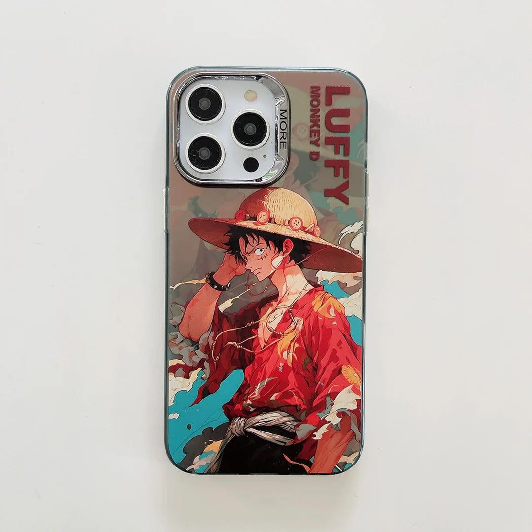 iPhone 13 Series One Piece Luffy Anime Case With Camera Bumper-iPhone 13 Pro