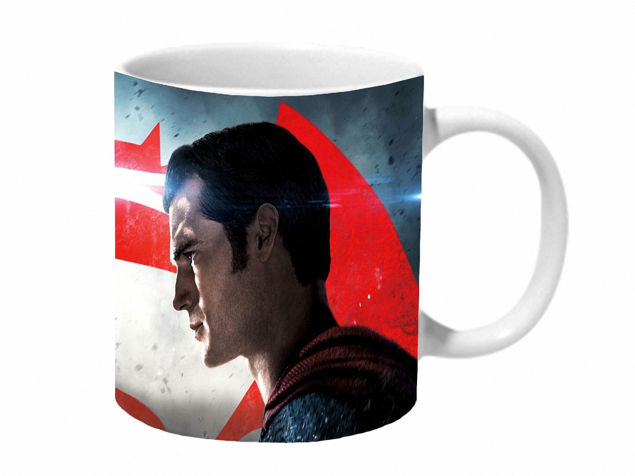 Multicolor Batman Vs Superman Poster Ceramic Mug