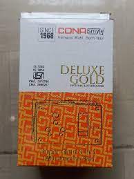 Cona Gold 6A Plastic White 2 Pin Socket, 1551 (Pack of 20)