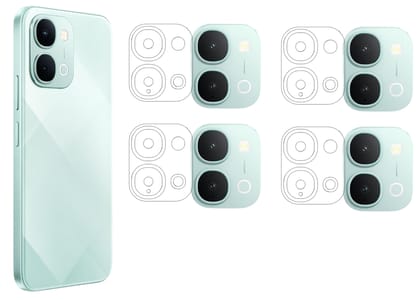 ISAAK Back Camera Lens Protector compatible for iQOO Z11xa 5G (Pack of 4) ISAAK Back Camera Lens Protector compatible for iQOO Z11xa 5G (Pack of 4)