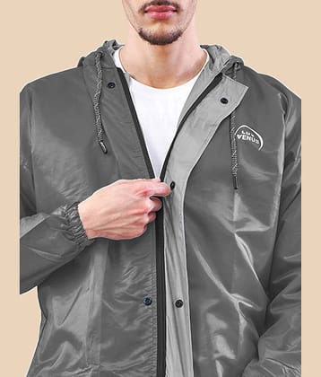 lux venus Grey Polyester Men's Rain Suit ( Pack of 1 )
