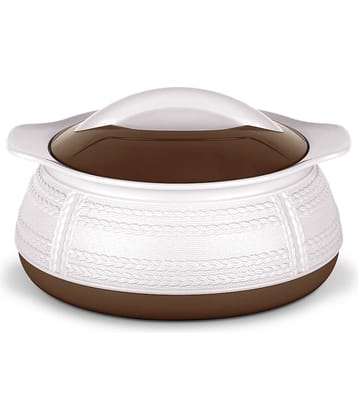 Milton Adore 1000 Insulated Inner Stainless Steel Casserole, 740 ml, White | BPA Free | Food Grade | Easy to Carry | Easy to Store | Ideal For Chapatti | Roti | Curd Maker