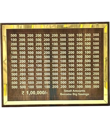 Midastra Wood Brown Piggy Bank ( Pack of 1 )