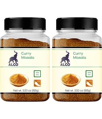 Alco Spices Curry Masala (2x100g) Jar Masala 200 gm