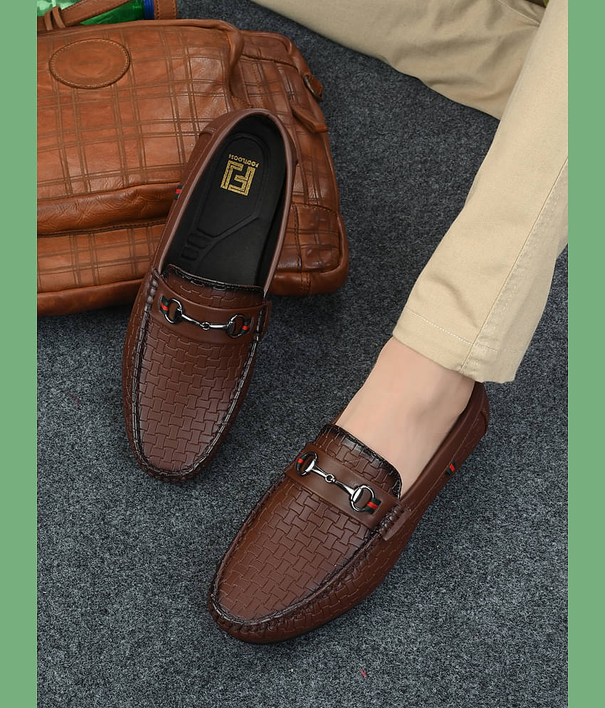 Footloose Brown Men's Slip on